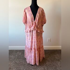 LOVE SHACK FANCY x TARGET Fleur Floral Ruffle Midi Dress Size 22W